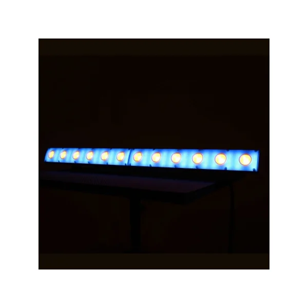 Barre led Power lighting 12X3W crystal gold 12 led W + 54 led SMD RGB