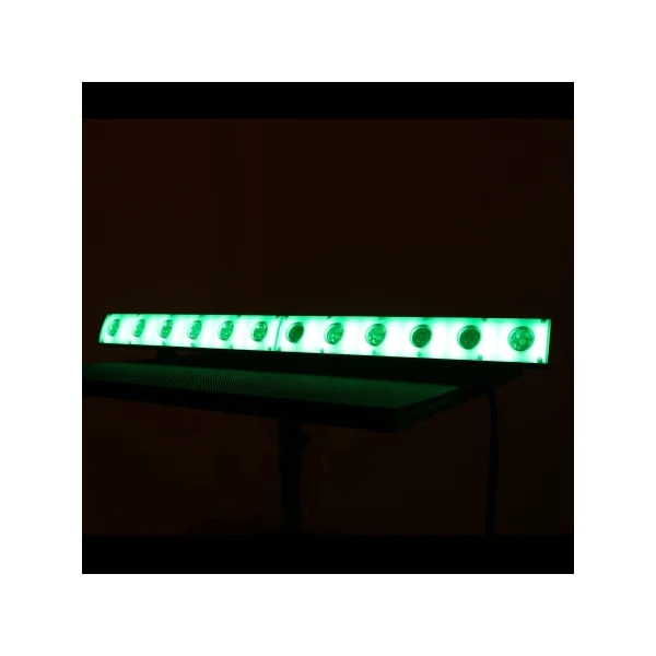 Barre led Power lighting 12X3W crystal gold 12 led W + 54 led SMD RGB