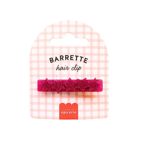 Barrette cheveux - Etoile Fuchsia