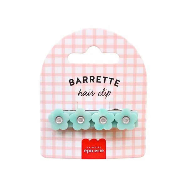 Barrette cheveux - Fleur Mint