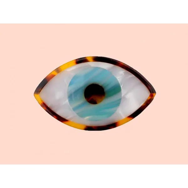 Barrette cheveux - Oeil bleu