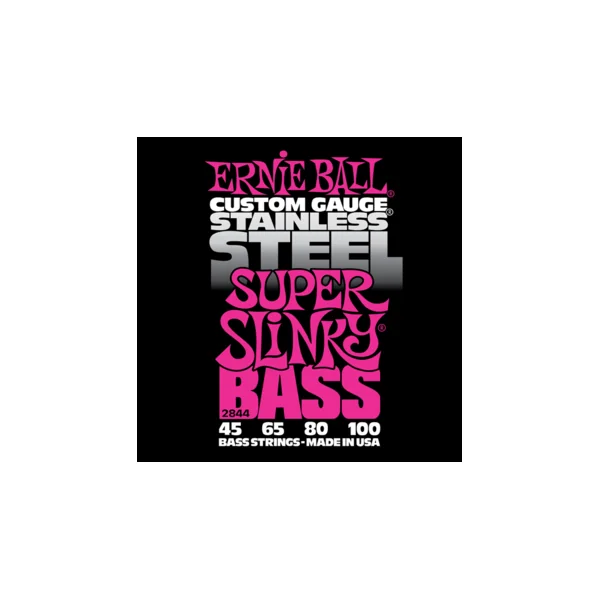 Bass (4) 2844 Stainless Steel Super Slinky 45-100 - jeu de 4 cordes
