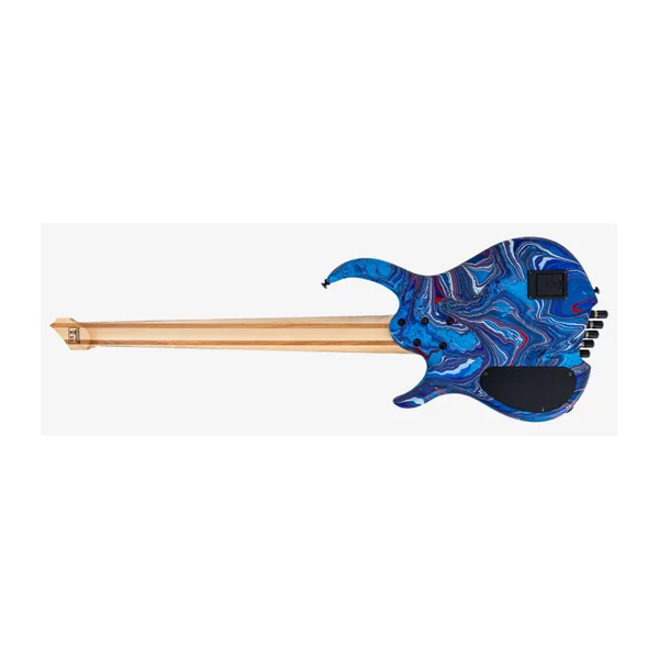 Basse Electrique 5 cordes M. MILLER M6 Headless 5 Blue Swirl