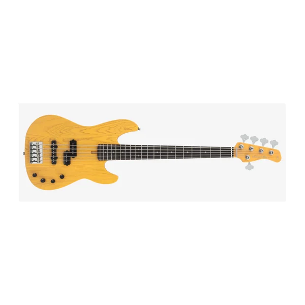 Basse Electrique 5 cordes M. MILLER P6-5 Butterscotch