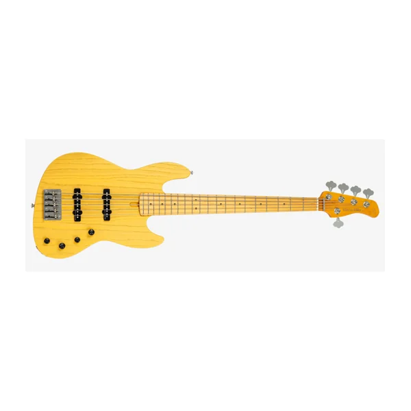 Basse Electrique 5 cordes M. MILLER V6-5 Butterscotch