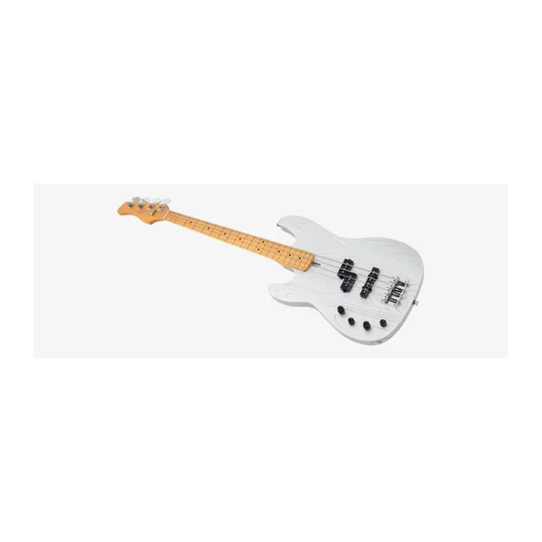 Basse Electrique Gaucher M. MILLER P6-4 LH I.Silver