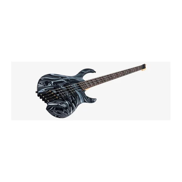 Basse Electrique M. MILLER M6 Headless 4 Black Swirl