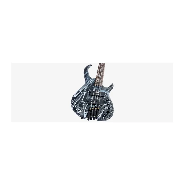 Basse Electrique M. MILLER M6 Headless 4 Black Swirl