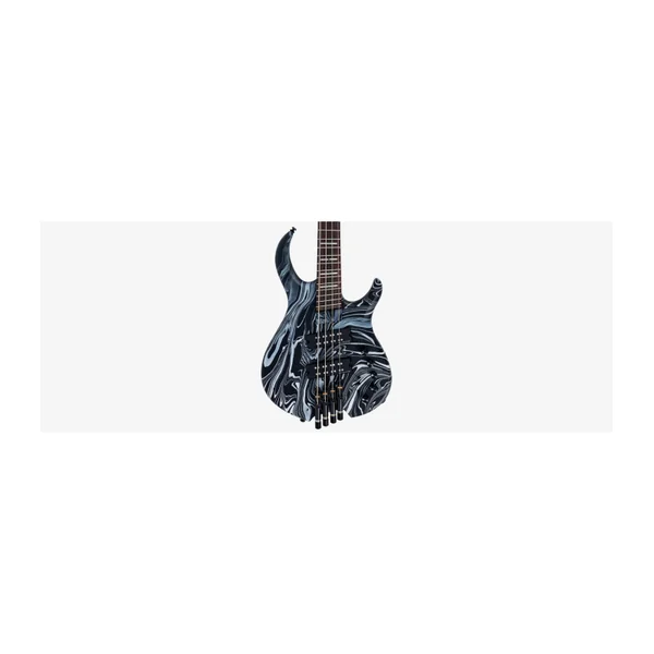 Basse Electrique M. MILLER M6 Headless 4 Black Swirl