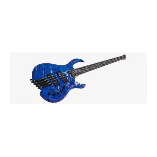 Basse Electrique M. MILLER M6 Headless 4 Blue Swirl