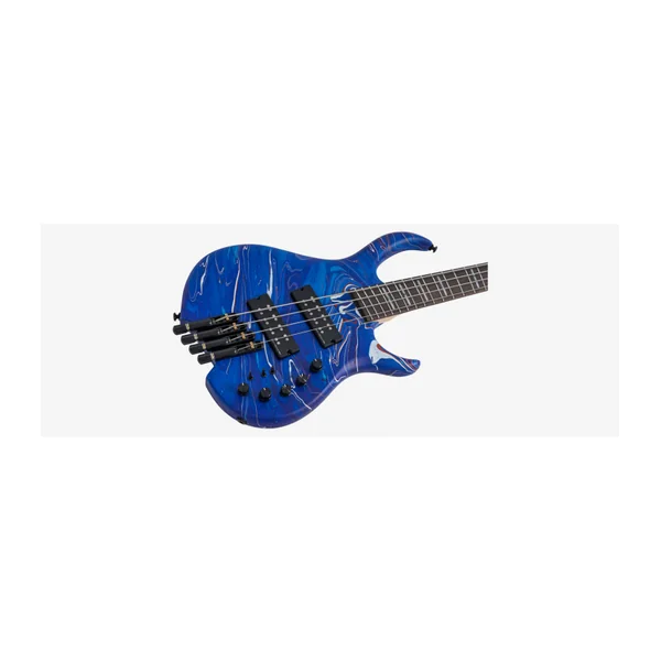 Basse Electrique M. MILLER M6 Headless 4 Blue Swirl