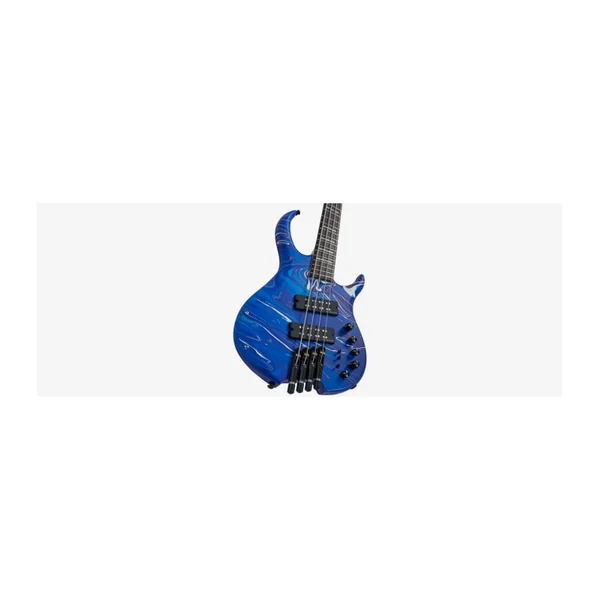 Basse Electrique M. MILLER M6 Headless 4 Blue Swirl