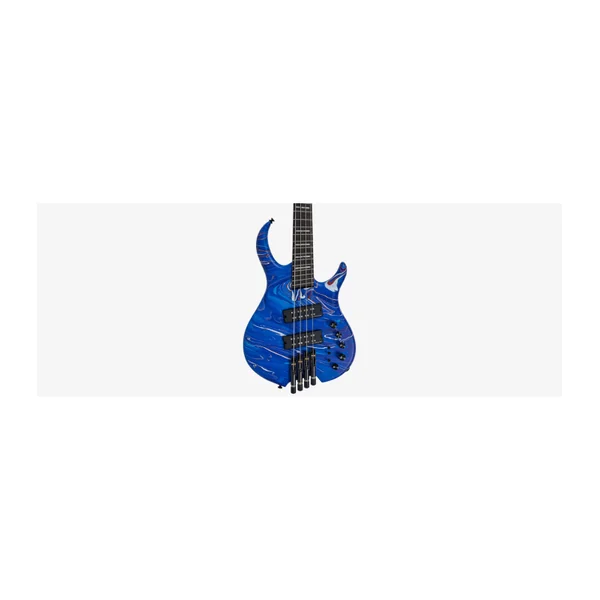Basse Electrique M. MILLER M6 Headless 4 Blue Swirl