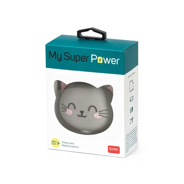 Batterie Externe portable SUPERPOWER Kitty - Legami