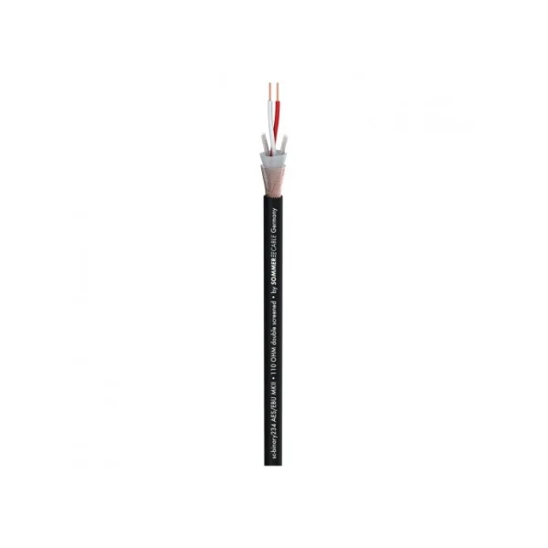 Binary 234 MDX AES/EBU MKII Sommer câble - Câble noir 2X0.34mm2 vendu au metre