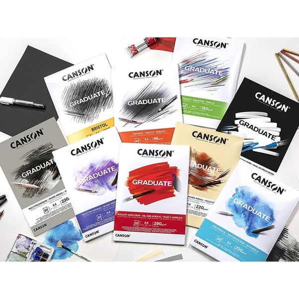 Bloc de dessin Graduate Aquarelle A5 - 250g/m² Canson