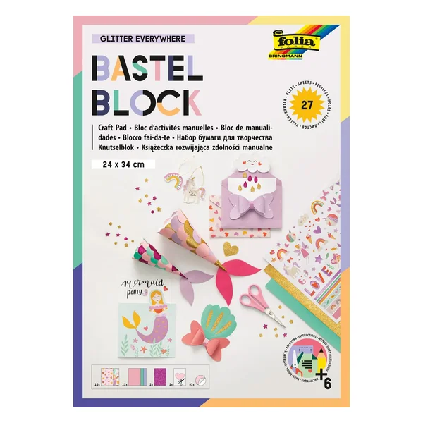 Bloc de papier de bricolage « Glitter Everywhere »