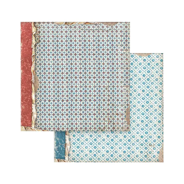 Bloc de papier scrapbooking « Vintage Library Backgrounds »