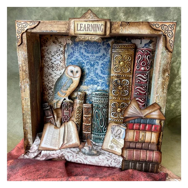 Bloc de papier scrapbooking « Vintage Library Backgrounds »