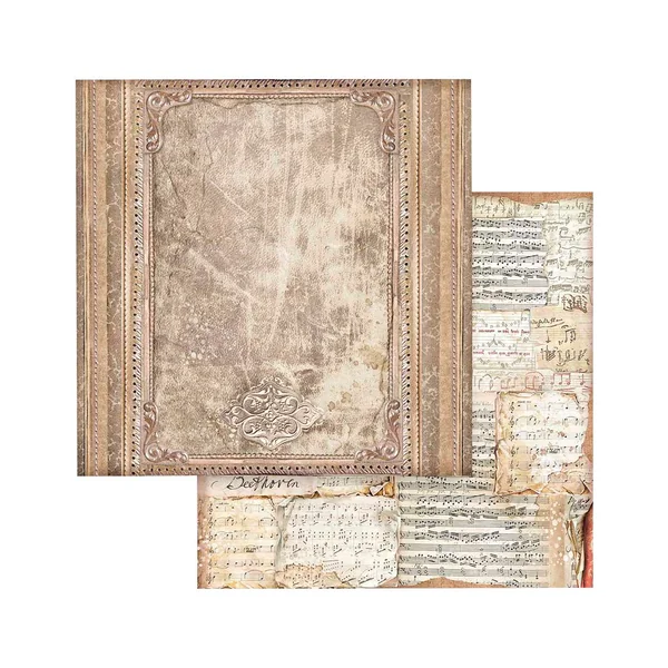Bloc de papier scrapbooking « Vintage Library Backgrounds »