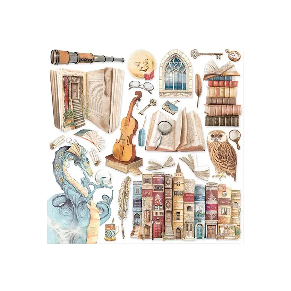 Bloc de papier scrapbooking « Vintage Library »
