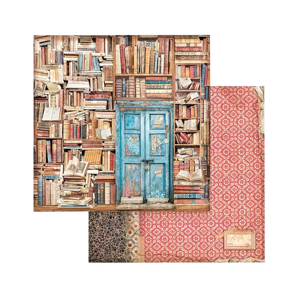 Bloc de papier scrapbooking « Vintage Library »