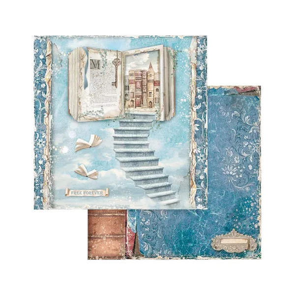 Bloc de papier scrapbooking « Vintage Library »