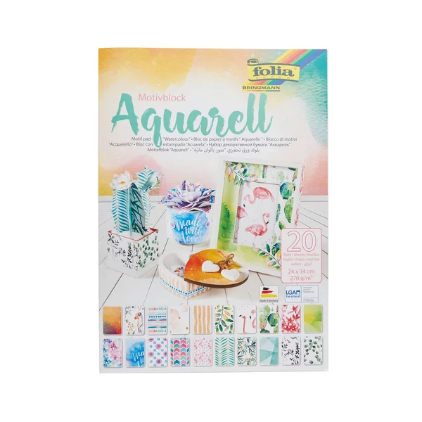 Bloc de papier à motifs « Aquarelle »
