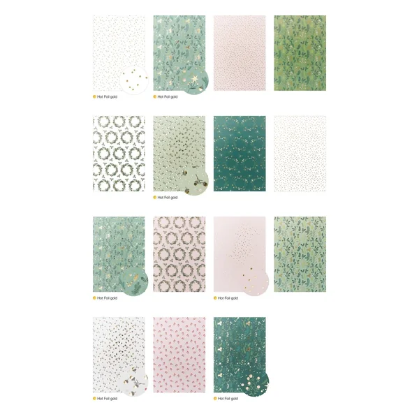 Bloc de papier à motifs « Classical Christmas »