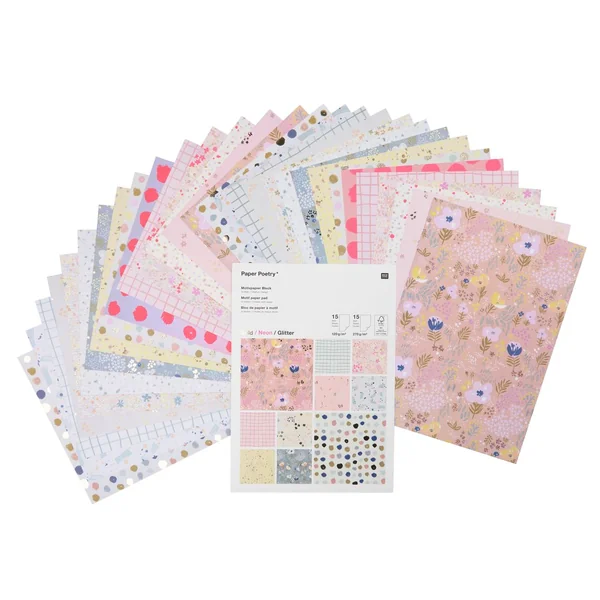Bloc de papier à motifs « Crafted Nature »