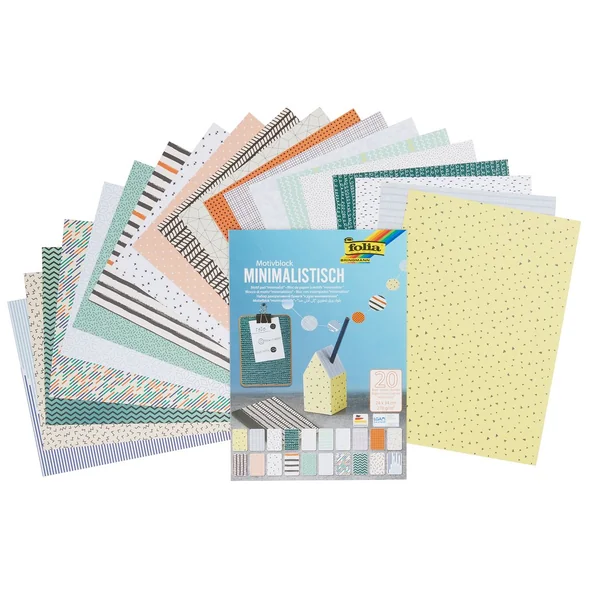 Bloc de papier à motifs « Minimaliste »