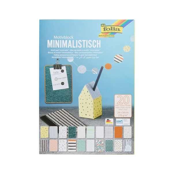 Bloc de papier à motifs « Minimaliste »