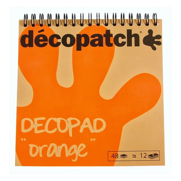 Bloc de papiers Décopatch « Décopad Orange », 48 f., 12 motifs
