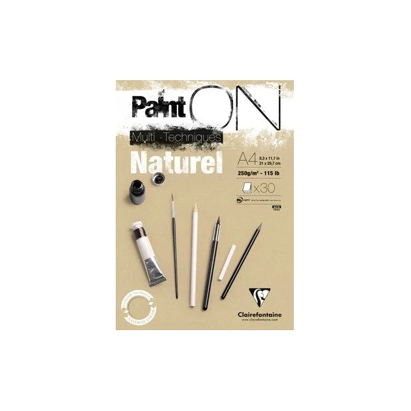 Bloc Paint on encollé naturel 30 feuilles