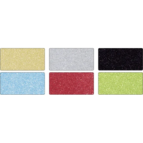 Bloc papier pailleté 17,4 x24,5 cm - 6 feuilles assorties