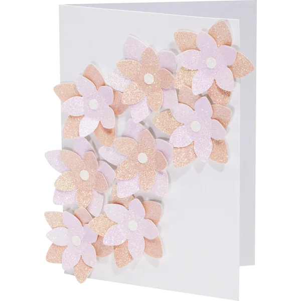 Bloc papier pastel pailleté 17x24,5 cm - 6 feuilles assorties