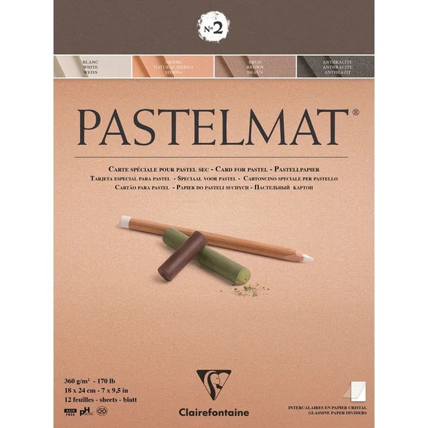 Bloc Pastelmat n°2 -12 feuilles 360 gr