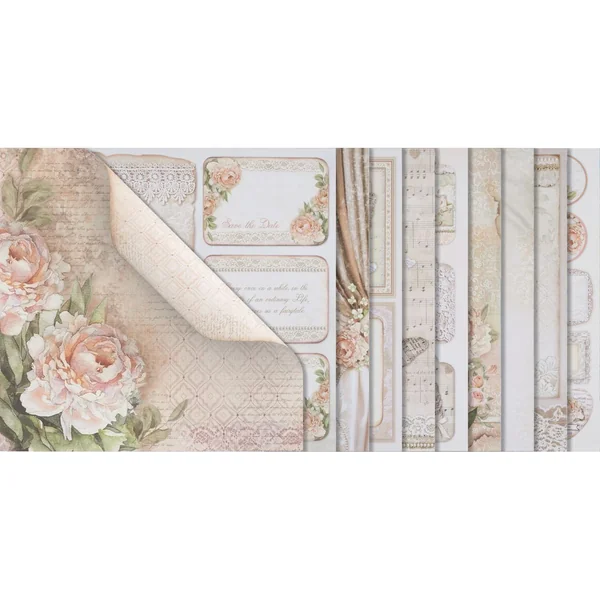 Bloc scrapbooking « Ceremony », 10 feuilles, 30,5x30,5 cm