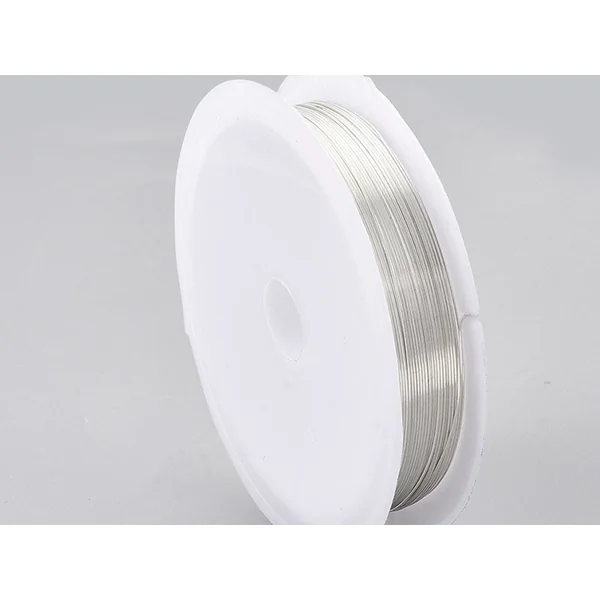 Bobine de 5 m de fil cuivre argenté - 0,2 mm