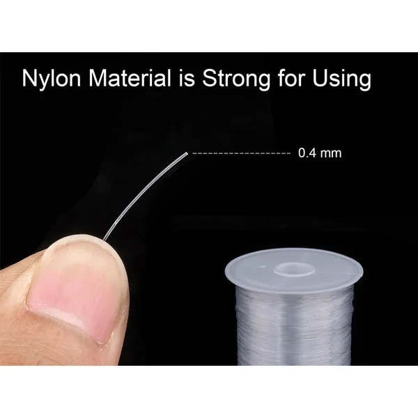 Bobine de fil nylon /fil de pêche transparent - 40 mètres - 0,4 mm