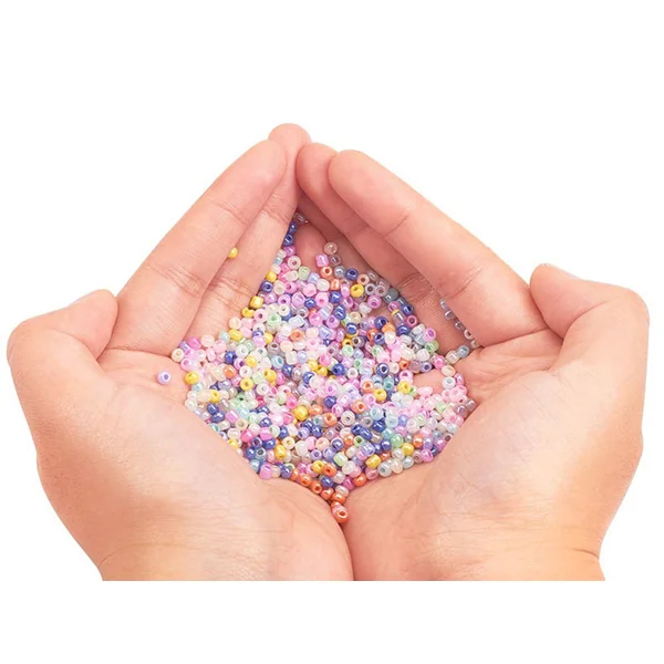 Boite de 15 couleurs de rocailles - 3mm
