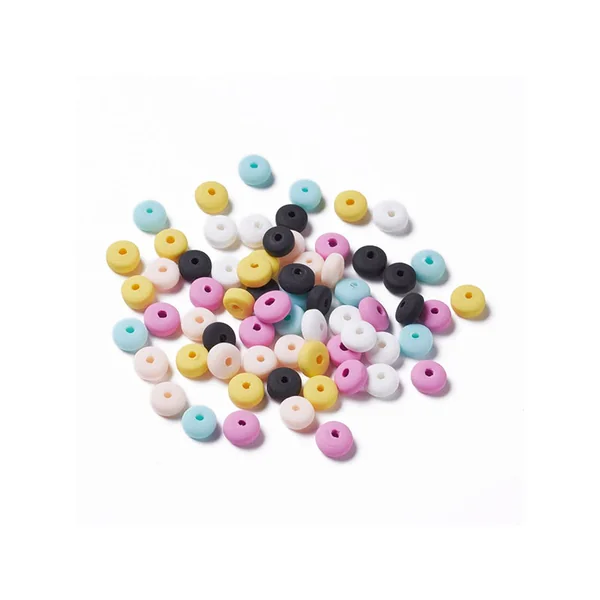 Boite de 6 couleurs de perles heishi épaisses