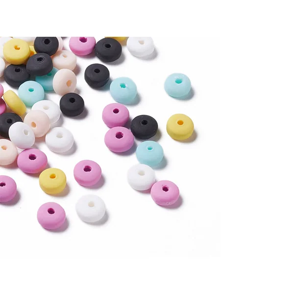 Boite de 6 couleurs de perles heishi épaisses