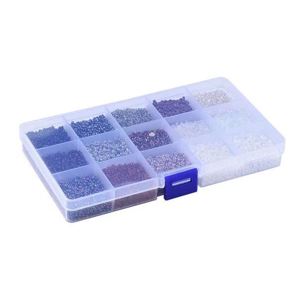 Boite de perles de rocailles - 15 Nuances Cuivre - 2,5mm