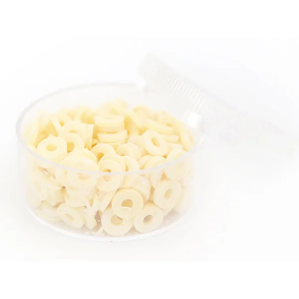 Boite de perles rondelles heishi 6 mm - Naturel pierre