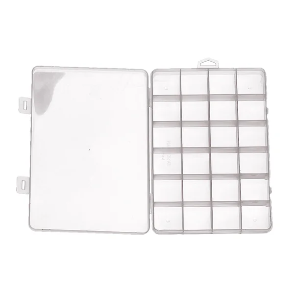 Boite de rangement pour perles - 24 compartiments - 19 x 13 cm