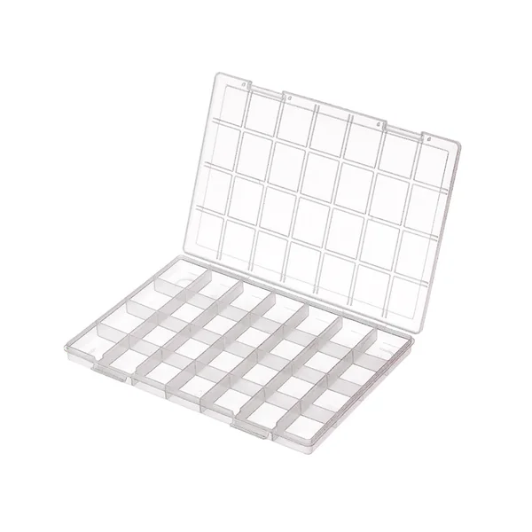 Boite de rangement pour perles - 28 compartiments - 28 x 19 cm