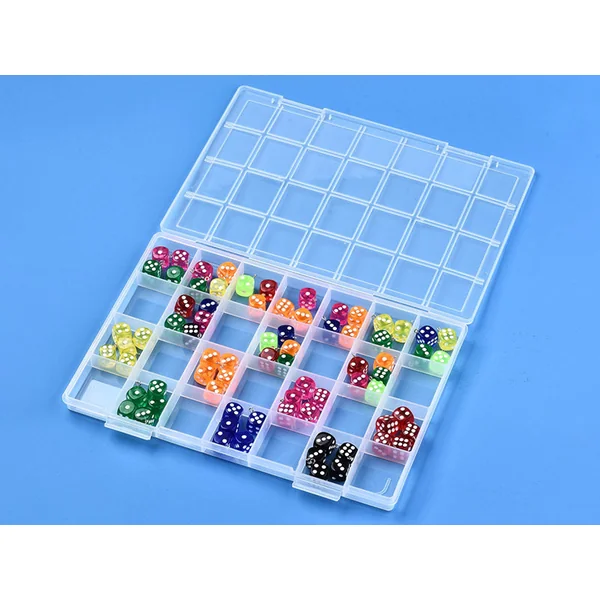 Boite de rangement pour perles - 28 compartiments - 28 x 19 cm