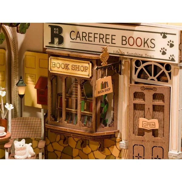 Book Nook - Pièce miniature - Ville ensoleillée