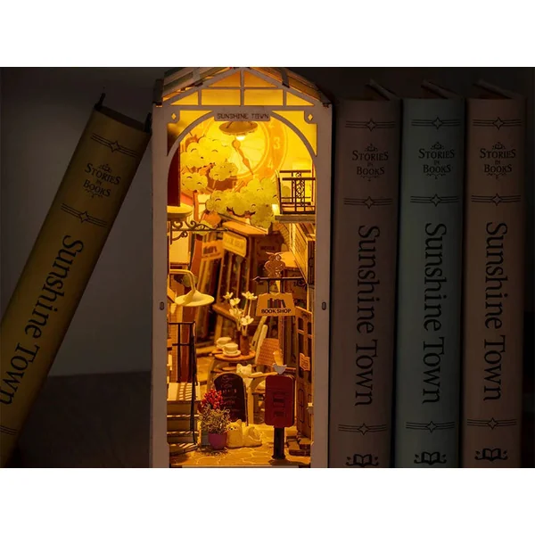 Book Nook - Pièce miniature - Ville ensoleillée